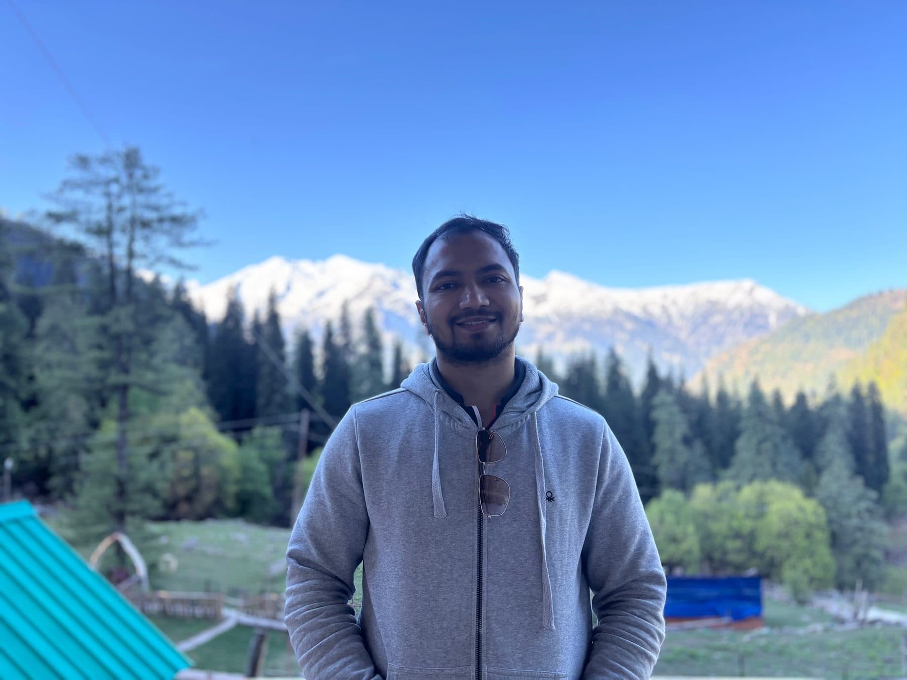 Adarsh Dumrewal in the mountains
